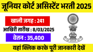 Supreme Court of India Recruitment 2025